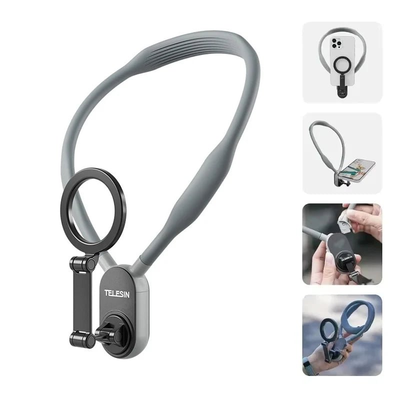 Support Magnétique Tour de Cou - Mains libres - MagneStick