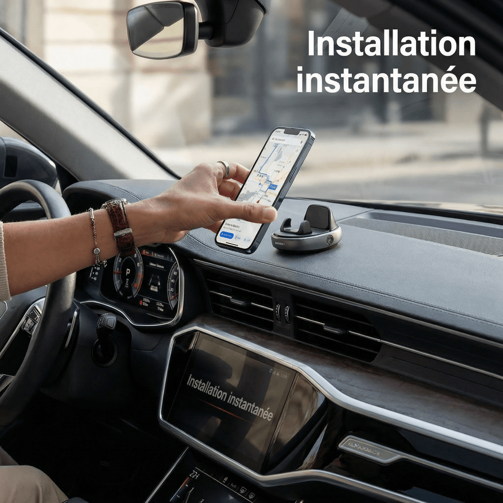 Support Téléphone Premium - Maîtrise et Sérénité au Volant - MagneStick
